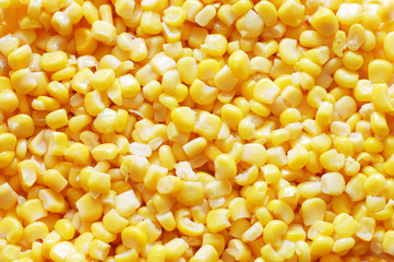 Tinned yellow corn background
