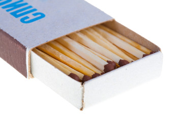 Opened boxes of matches
