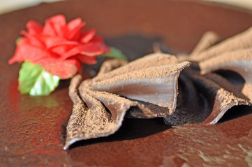 feuille de chocolat