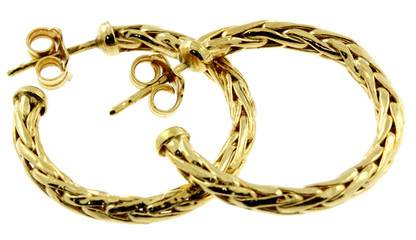 boucle d'oreille palmier or