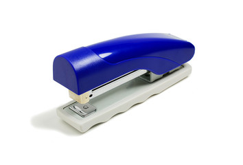 Shiny blue stapler