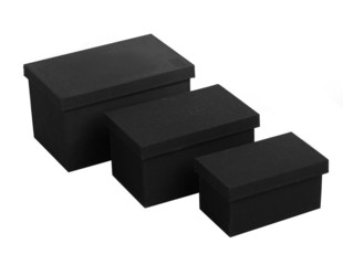 fancy gift boxes over white background