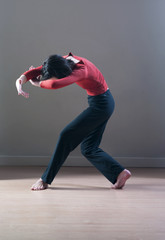 jeune femme entrainement de danse