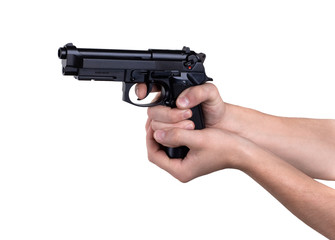 gun in hand