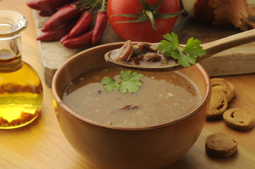 Zuppa di fagioli piccante