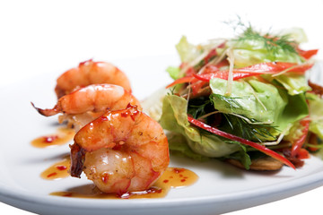 appetizer with shrimps