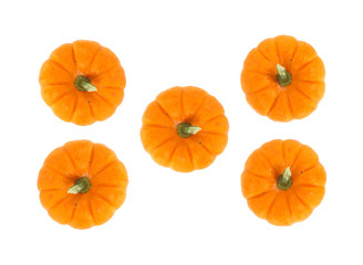 Five small pie pumpkins