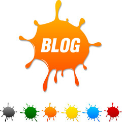 Blog  blot icon. Vector illustration