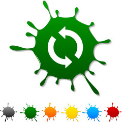 Refresh  blot icon. Vector illustration