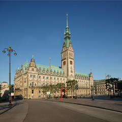 Fototapeta na wymiar Rathaus Hamburg