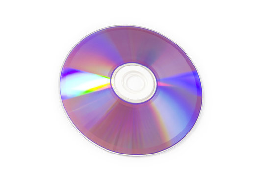 Laser disk isolated on the white background