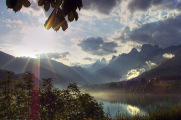 Auronzo Lake, Dolomites, July 2009