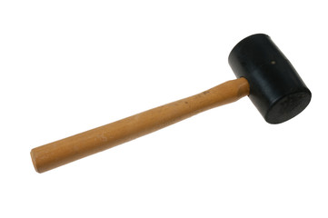 Rubber Hamer Isolated On White Background