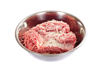 mince meat in bowl