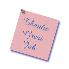 note of thanks