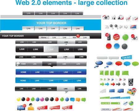 Web 2.0 elements - complete collection