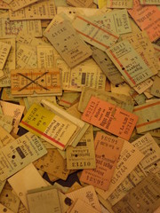 Naklejka premium Railway tickets