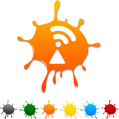 Radio  blot icon. Vector illustration