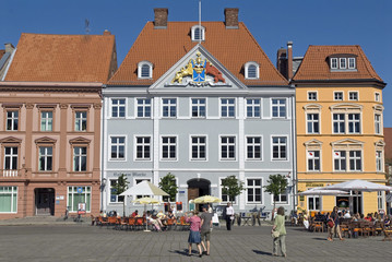Marktplatz von Stralsund, Deutschland