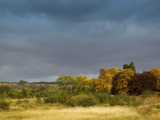 stormy autumn sky