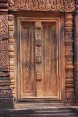 banteay srei,porte du sanctuaire,détails