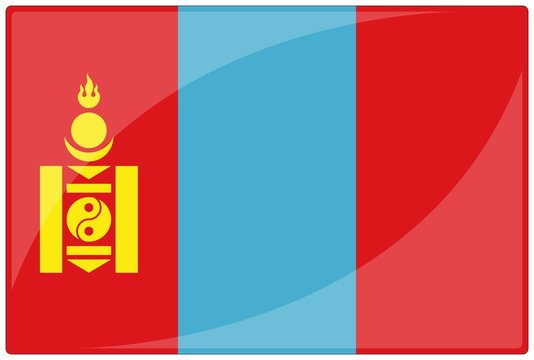drapeau glassy mongolie mongolia flag