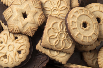 Delicious chocolate tea biscuits