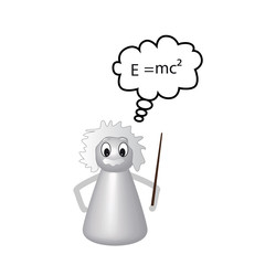 Spielfigur Einstein abstrakt