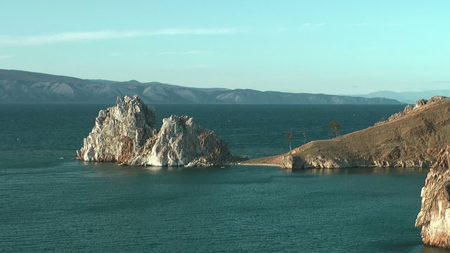 Olkhon island on Baikal lake. Cape "Burhan'