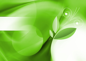 abstract artistic green 3-d wallpaper