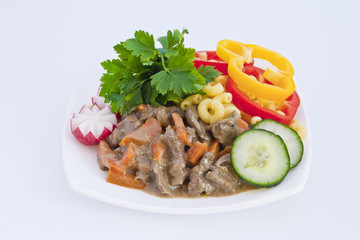 Beef stroganoff