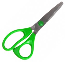 Children scissors isolated on white background