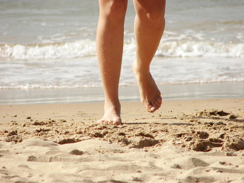 Mulher na praia