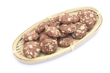 Almond and chocolate cookies