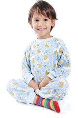A little beautirul kid in pajamas