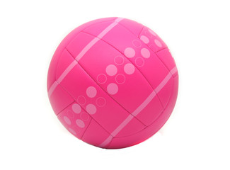 Isolated Pink Volleyball