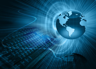 Internet Concept of global business from concepts series