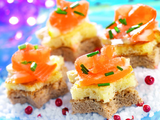 saumon toast