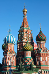 Fototapeta na wymiar Saint Basil's orthodox cathedral in Moscow, Russia