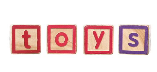 The word toys built by Play Blocks © gemenacom