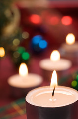 christmas with candlelight