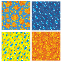 Seamless autumnal backgrounds