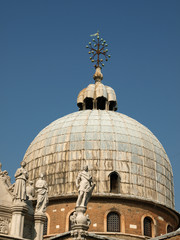 Fototapeta na wymiar The dome of the Basilica San Marco in Venice