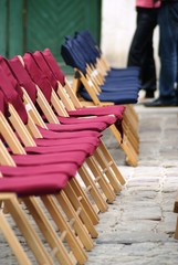 Chairs in a row
