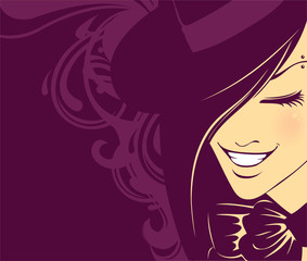 Elegance beauty girl