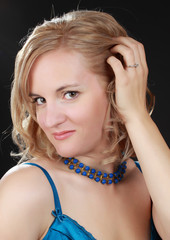 beautiful blond woman