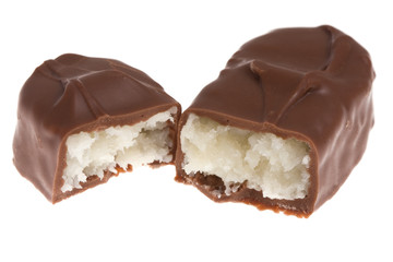 Chocolate on isolated