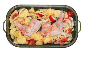 raw chicken meat