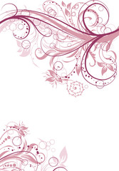 Floral abstract background, vector