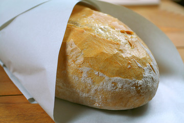 Bread in paper